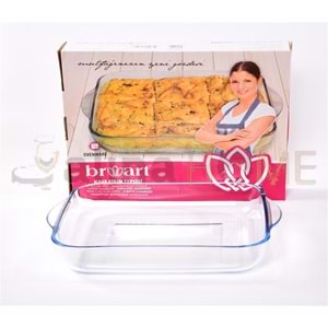 BRART TEPSİ KÜÇÜK KARE SADE TEPSİ 24 CM 1*6