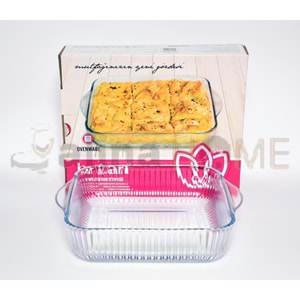 BRART TEPSİ BÜYÜK KARE OPTİKLİ TEPSİ 27 CM 1*6