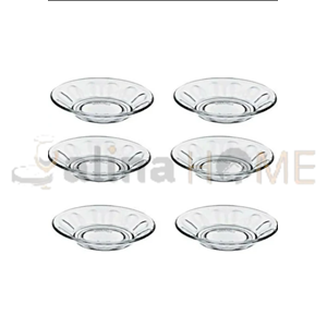 PAŞABAHÇE ÇAY TABAĞI OPTİKLİ 6 LI GLASS4YOU 1209706 1*12