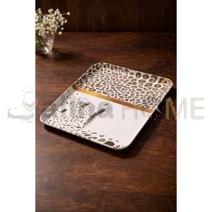 KRD MELAMİN TEPSİ DESENLİ TABLET MİNİ TEPSİ 33x22 CM 1*36