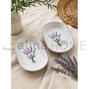 ASEL SERAMİK KAYIK LAVANTA OVAL KAYIK 24,5 CM 1*24