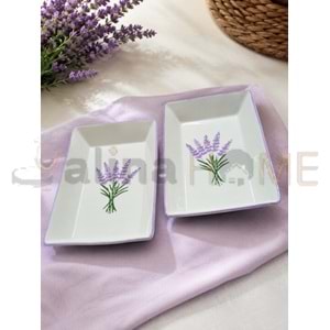 ASEL SERAMİK KAYIK LAVANTA DİKDÖRTGEN KAYIK 24 CM 1*24
