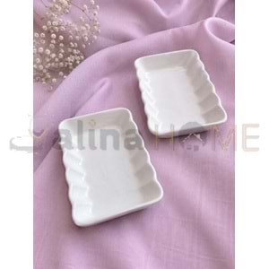 ASEL SERAMİK KAHVALTILIK 14x9 CM ÇEREZLİK 1*40