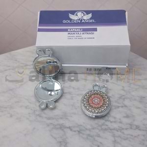 BZD GOLDEN ANGEL CEP AYNASI TAŞLI YUVARLAK KULAKLI 1*12