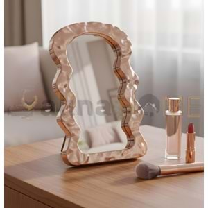 BZD GOLDEN ANGEL MAKYAJ AYNASI METALİZE AYAKLI 1*48