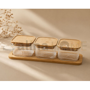 BALSA CAM KAHVALTILIK BAMBU TEPSİLİ 3 LÜ 1*12