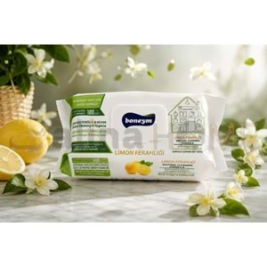 BONEYM ÇOK AMAÇLI YÜZEY TEMİZLİK HAVLUSU LİMON 100 LÜ 1*12