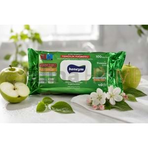 BONEYM ÇOK AMAÇLI YÜZEY TEMİZLİK HAVLUSU ELMA 100 LÜ 1*12