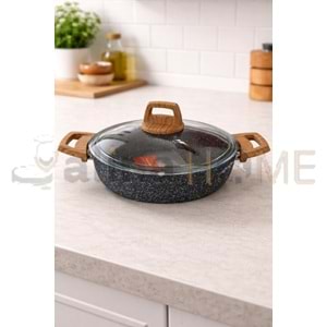 BRİLLANT TENCERE ALPHA GRANİT BASIK 24 CM 1*4