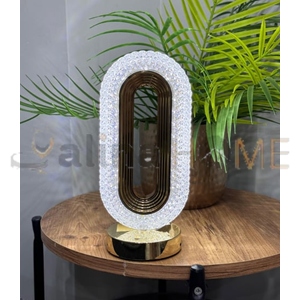 CH LED MASA LAMBASI KRİSTAL ELMAS MODEL OVAL 1*40