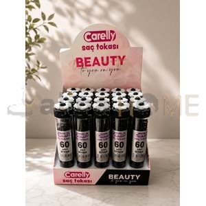 CARELLY SAÇ TOKASI SİYAH BEZ TOKA 60 LI 8426 1*20