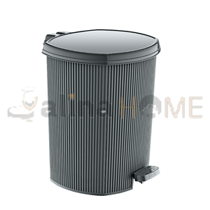 ÖZER ÇÖP KOVASI PEDALLI ÇİZGİLİ 3 NO 11 LT 1*12