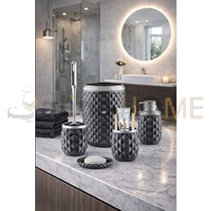 DECOREV BANYO SETİ WACO 5 PARÇA GRİ 1*6
