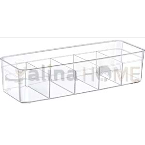 EMHOUSE CLEAR 5 BÖLMELİ KÜÇÜK ORGANİZER 30X11X7,5 CM 1*12