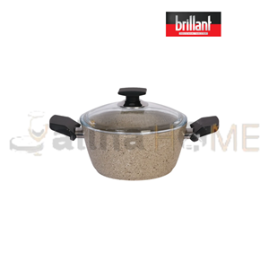BRİLLANT GRANİT TENCERE PETRA 18 CM KREM DERİN 1*4