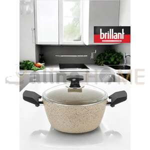 BRİLLANT GRANİT TENCERE PETRA 26 CM KREM DERİN 1*4