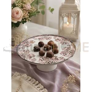 ÜLGER FLORA PEMBE AYAKLI ÇİKOLATA TABAĞI1*12