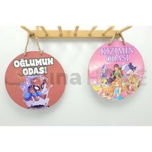GLS İPLİ OĞLUMUN KIZIMIN ODASI KAPI SÜSÜ 1*20