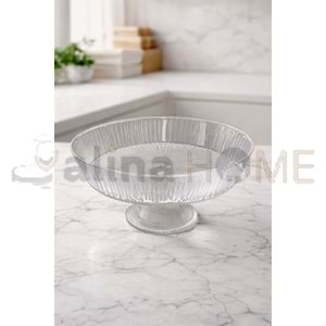 ALN GLASSCOM CAM AYAKLI SALATA KASESİ 25 CM 1*4-1*10