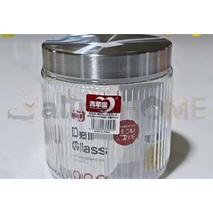 DELİ GLASS CAM KAVANOZ METAL KAPAK 900 ML 1*6