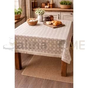 İNCİ MASA ÖRTÜSÜ KAYMAZ SİLİNEBİLİR 6 KİŞİLİK 136x92 CM 1*25