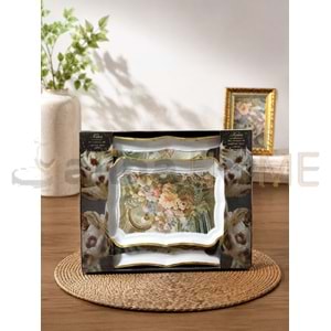 İSRA LUX BEYAZ TEPSİ 2 Lİ LUNA DİKDÖRTGEN 25x35 - 36x47 CM 1*12