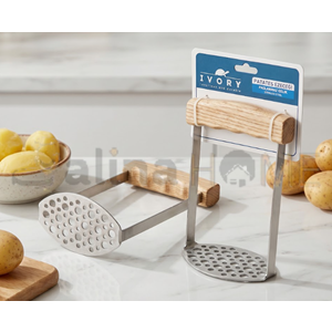 BZD IVORY PATATES EZİCİ AHŞAP SAPLI TUTMALI ÇELİK 1*72
