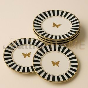 ÜLGER ÇİZGİLİ KELEBEK MODEL 6 LI PASTA TABAĞI 1*6