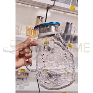 KRD CAM LOREN METAL KAPAKLI ÜZÜM SÜRAHİ 1*24