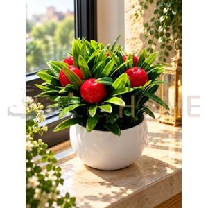 KRD ÇİÇEK YAPAY SAKSILI MEYVELİ ÇİÇEK 10 CM 1*24