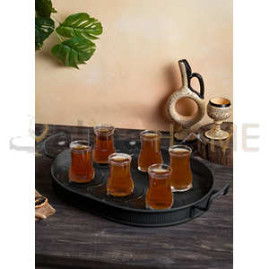 EGE METAL LOTUS TEPSİ 40 CM OVAL KULPLU 1*12