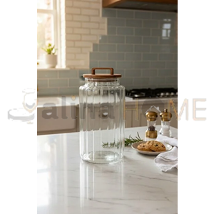 LUCA MİA CAM KAVANOZ AVORA AKASYA KAPAKLI 2800 ML 1*12