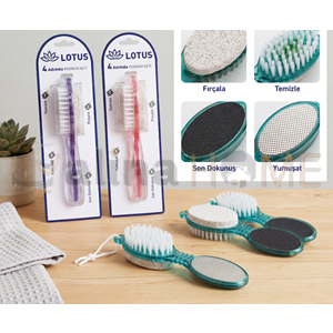 BZD LOTUS PEDİKÜR SETİ 4 ADIMDA TOPUK TAŞI SETİ 1*48