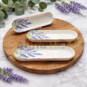 ALİNA HOME LAVANTA BAHÇESİ OVAL ZEYTİNLİK 23X6,5 CM 1*32