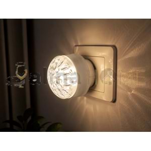 ZMAX GECE LAMBASI KRİSTAL YUVARLAK MODEL 1*60
