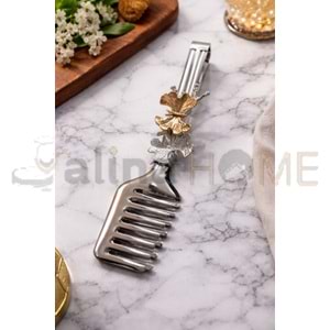 BZD IVORY SUNUM MAŞASI GÜMÜŞ KELEBEK FİGÜRLÜ 1*60