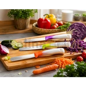 MLN SOLİNGEN SEBZE BIÇAĞI DELİKLİ RENKLİ SAP 1*150