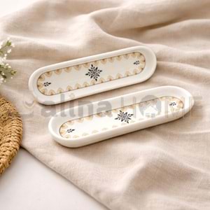 ALİNA HOME MELİSA OVAL ZEYTİNLİK 23X6,5 CM 1*32