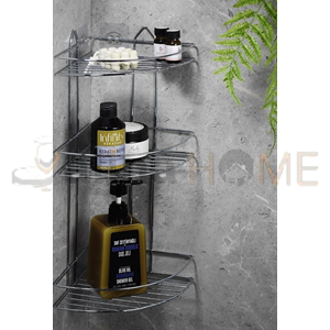 NİL METAL BANYO KÖŞELİĞİ 3 KATLI KROM 1*12