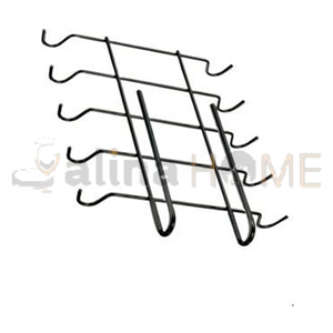 NİL METAL ASKILIK DOLAP İÇİ FİNCAN ASKILIĞI 10 KANCALI SİYAH 1*24