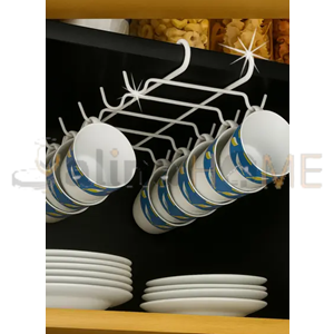 NİL METAL ASKILIK DOLAP İÇİ FİNCAN ASKILIĞI 10 KANCALI BEYAZ 1*24