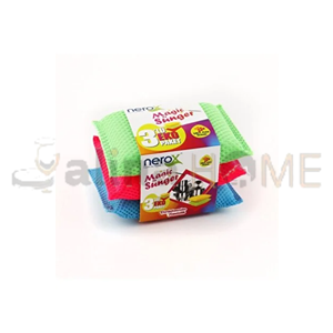 NEROX TEMİZLİK SÜNGERİ SİHİRLİ BULAŞIK SÜNGERİ 3 LÜ 1*15