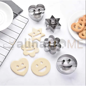 BZD IVORY KURABİYE KALIBI METAL İKİLİ GÜLERYÜZ 1*150