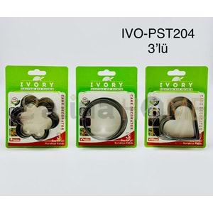 BZD IVORY KEK KURABİYE KALIBI METAL 3 LÜ 1*160