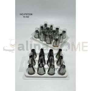 BZD IVORY KEK PASTA 12 Lİ KREMA POMPASI DUY SETİ 1*36