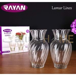 RAYAN CAM VAZO LAMAR LİMES VAZO ADET 1*2*6