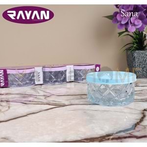 RAYAN CAM SAKLAMA KABI SANA 3 LÜ KAPAKLI KASE 1*16