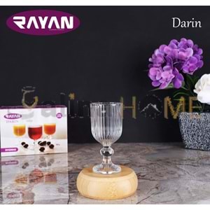 RAYAN CAM KAHVE YANI DARIN 6 LI AYAKLI BARDAK 1*12