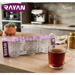 RAYAN CAM KULPLU BARDAK NOVA 6 LI KUPA 1*8