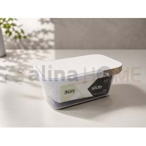 SUN SAKLAMA KABI SÜRGÜLÜ KAPAK 850 ML 1*36